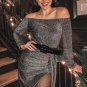 Red shimmer evening Sophisticated party dress sz S-xxl