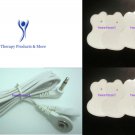 OMRON PM3030 - Compatible Lead Cable/Electrode Wire w/ 8 ELECTROTHERAPY PADS OMRON PM3030 - Compatible Lead Cable/Electrode Wire w/ 8 ELECTROTHERAPY PADS
