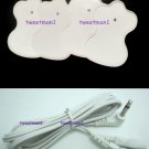 OMRON PM3030-Compatible Lead Cable/Electrode Wire w/ 4 ELECTROTHERAPY PADS OMRON PM3030-Compatible Lead Cable/Electrode Wire w/ 4 ELECTROTHERAPY PADS