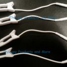4 EAR CLIP CLAMP ELECTRODES to 2mm Female Pigtail Adapter for TENS Massager