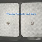 XL WIDE REPLACEMENT MASSAGE PADS (8) (9X6CM) FOR AURAWAVE DIGITAL MASSAGER TENS