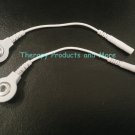 (2) Electrode Lead Wire SNAP-TO-PIN 2mm ADAPTERS Compatible w/TENS 7000 & 3000