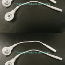 (4) Electrode Lead Wire PIN-TO-SNAP ADAPTERS Compatible w/TENS 7000 & 3000 Units