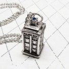 Dr Who Silver Replica Tartis 3D Phone Booth Replica Necklace New Dr Who Silver Replica Tartis 3D Phone Booth Replica Necklace New