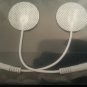 8 CIRCULAR MASSAGE PADS 2.5cm WIRED ELECTRODES MICROCURRENT FACIAL TONING