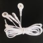 OMRON COMPATIBLE REPLACEMENT MASSAGE PADS (8) WITH 3.5mm QUAD 4 SNAP LEAD CABLE