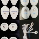 ELECTRODE LEAD CABLE (3.5mm Plug) +4LG +4SM OVAL +4SM PADS FOR DIGITAL MASSAGER