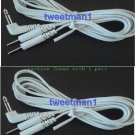 2 ELECTRODE LEAD WIRES CONNECTOR CABLES(3.5mm PLUG)for Rhythym Touch Massagers