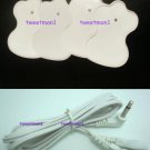 OMRON PM3030 - Compatible Electrode Wire/Lead Cable w/ 14 ELECTROTHERAPY PADS OMRON PM3030 - Compatible Electrode Wire/Lead Cable w/ 14 ELECTROTHERAPY PADS
