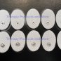 +BONUS+ Small Massage Pads / Thick Electrodes Oval (20) for PCH Digital Massager