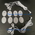 2 ELECTRODE LEAD WIRE 4-WAY CABLES(2.5mm Plug) +8 PADS FOR PINOOK MASSAGER TENS