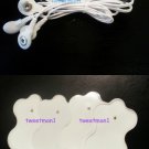 TENS Upgrade~ 2.5mm Electrode Lead Cable+4 Pads/Upgrade, Use 4 Pads on One Cable TENS Upgrade~ 2.5mm Electrode Lead Cable+4 Pads/Upgrade, Use 4 Pads on One Cable