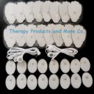 4 WAY ELECTRODE LEAD CABLES (2.5mm)+ 32 MASSAGE PADS FOR PINOOK DIGITAL MASSAGER