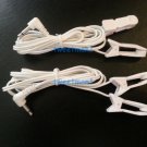 4 EAR CLIP/CLAMP ELECTRODE 3.5mm Plug & Cable Microcurrent Electrotherapy TENS