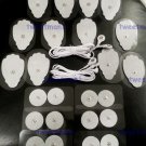 2 ELECTRODE DUAL LEAD WIRES (3.5mm) + (12LG +12SM)PADS FOR EROSTEK ET-312 TENS