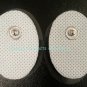 +BONUS+ Small OVAL Massage Pads Electrodes (20)for Electrotherapy TENS Massager
