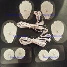 2 ELECTRODE CABLES (2.5mm) + 4 LG, 4 SM PADS FOR HEALTH HERALD DIGITAL MASSAGER