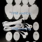 2 ELECTRODE LEAD CABLE(3.5mm)+MASSAGE PADS (8LG+8OVAL) FOR ELECTROTHERAPY TENS
