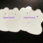 WHITE ELECTRODE PADS (8) FOR TENS, ACUPUNCTURE, SLIMMING MASSAGE FAST SHIPPING