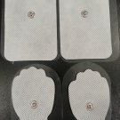XL WIDE ELECTRODE MASSAGE REPLACEMENT PADS (4) (3.5" X 2.3") AND (2) LARGE PADS