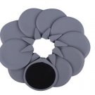 10 Rubber Reusable Replacement Electrode Pads For TENS Microcurrent 6.5cm Round