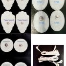 2X ELECTRODE LEAD CABLE DUAL(2.5mm)+4LG+4SM OVAL+4SM PADS FOR ELIKING DIGITAL 2X ELECTRODE LEAD CABLE DUAL(2.5mm)+4LG+4SM OVAL+4SM PADS FOR ELIKING DIGITAL