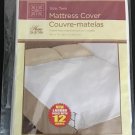 2 QTY TWIN SIZE MATTRESS COVER Extra Soft Plastic Fitted Protector Waterproof