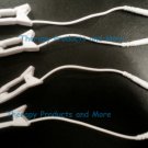 4 EAR CLIP CLAMP ELECTRODES to 2mm FEMALE for EMS 7500 TWIN STIM INTENSITY