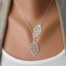 USA Cute Leaf Lariat Necklace Charm Boho Bohemian Womens Chain Choker Silver USA Cute Leaf Lariat Necklace Charm Boho Bohemian Womens Chain Choker Silver