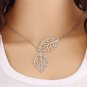 USA Cute Leaf Lariat Necklace Charm Boho Bohemian Womens Chain Choker Silver