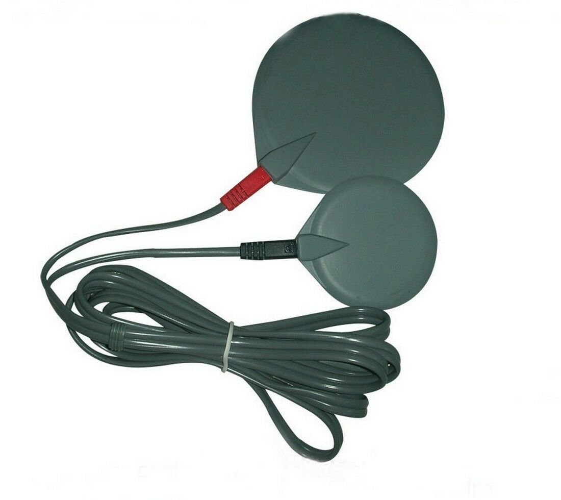 Rubber Reusable Replacement Electrode Pads 9.5cm round For Microcurrent Tens