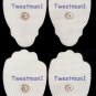ELECTRODE LEAD CABLES (2.5mm) +12 STICKY GEL PADS FOR PALM/ECHO DIGITAL MASSAGER