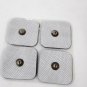8 TENS ELECTRODE PADS Snap Stud 2x2" SQUARE MASSAGE PADS