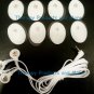 ELECTRODE LEAD CABLES-4WAY(2.5mm) +PADS(8 SM OVAL)for PALM ECHO DIGITAL MASSAGER