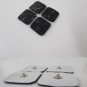4 TENS ELECTRODE PADS 3.5mm Standard Stud 2x2" SQUARE MASSAGE PADS