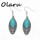 Tibet Trendy Stone Drop Earrings Jewelry For Woman