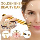 24K Gold Beauty Bar Facial Roller Face Vibration Skincare Massage Face Lift Firm