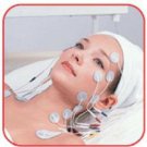 16 CIRCLE SHAPED MASSAGE PADS 4cm WIRED ELECTRODES MICROCURRENT FACIAL TONING