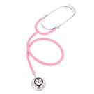 Double Dual Head Stethoscope Doctor Nurse Cardiology Stethoscope Aluminum Pink Double Dual Head Stethoscope Doctor Nurse Cardiology Stethoscope Aluminum Pink
