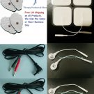 8 Massage Pads + Cables + Adapters for 2.35mm plug Unit - Use Snap or Pin Pads!