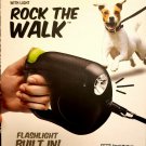NEW 16' Protocol "Rock The Walk" Retractable Dog Leash with Built In Flashlight
