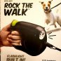 NEW 16' Protocol "Rock The Walk" Retractable Dog Leash with Built In Flashlight