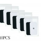 WIDE ELECTRODE MASSAGE REPLACEMENT PADS (10) 9X5CM FOR TENS THERAPY MASSAGER