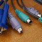 IOGEAR GCS62 + 4 usb adap Micro 2 port PS2 VGA KVM switch TESTED! w/  6FT Cables