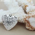 DOTEFFIL 925 Sterling Silver Plated Photo Frame Pendant Locket Necklace 18 Inch