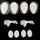 2 LEAD CABLES 4 WAY (2.5mm)+ 4 LG + 4 SM OVAL PADS FOR ELIKING DIGITAL MASSAGER 2 LEAD CABLES 4 WAY (2.5mm)+ 4 LG + 4 SM OVAL PADS FOR ELIKING DIGITAL MASSAGER