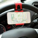 Universal Car Steering Wheel Clip Mount Holder Hanging Phone Holder Black Universal Car Steering Wheel Clip Mount Holder Hanging Phone Holder Black