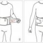 Low Back Support Brace Belt XXL Tourmaline Far Infrared Self Heating Stone