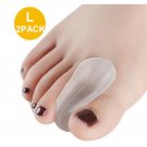 1 Pair Silicone Orthotic Toe Corrector Seperator Wedge Hallux Valgus Large 1 Pair Silicone Orthotic Toe Corrector Seperator Wedge Hallux Valgus Large