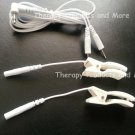 Ear Clips with 2.5mm male plug 2mm pins with Square Pads Ear Clips with 2.5mm male plug 2mm pins with Square Pads